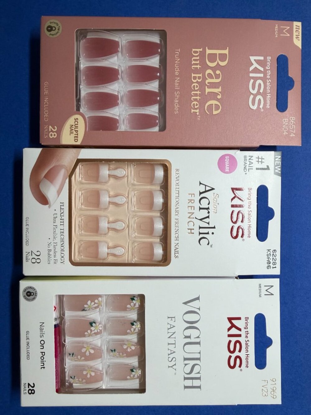 Mixed Lot of 18 Kiss Glamnetic Nailbliss Olive & June Nails - Picture 9 of 10